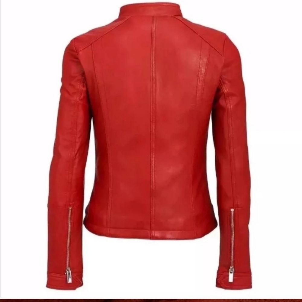 Black Rivet Leather Jacket - Picture 2 of 8